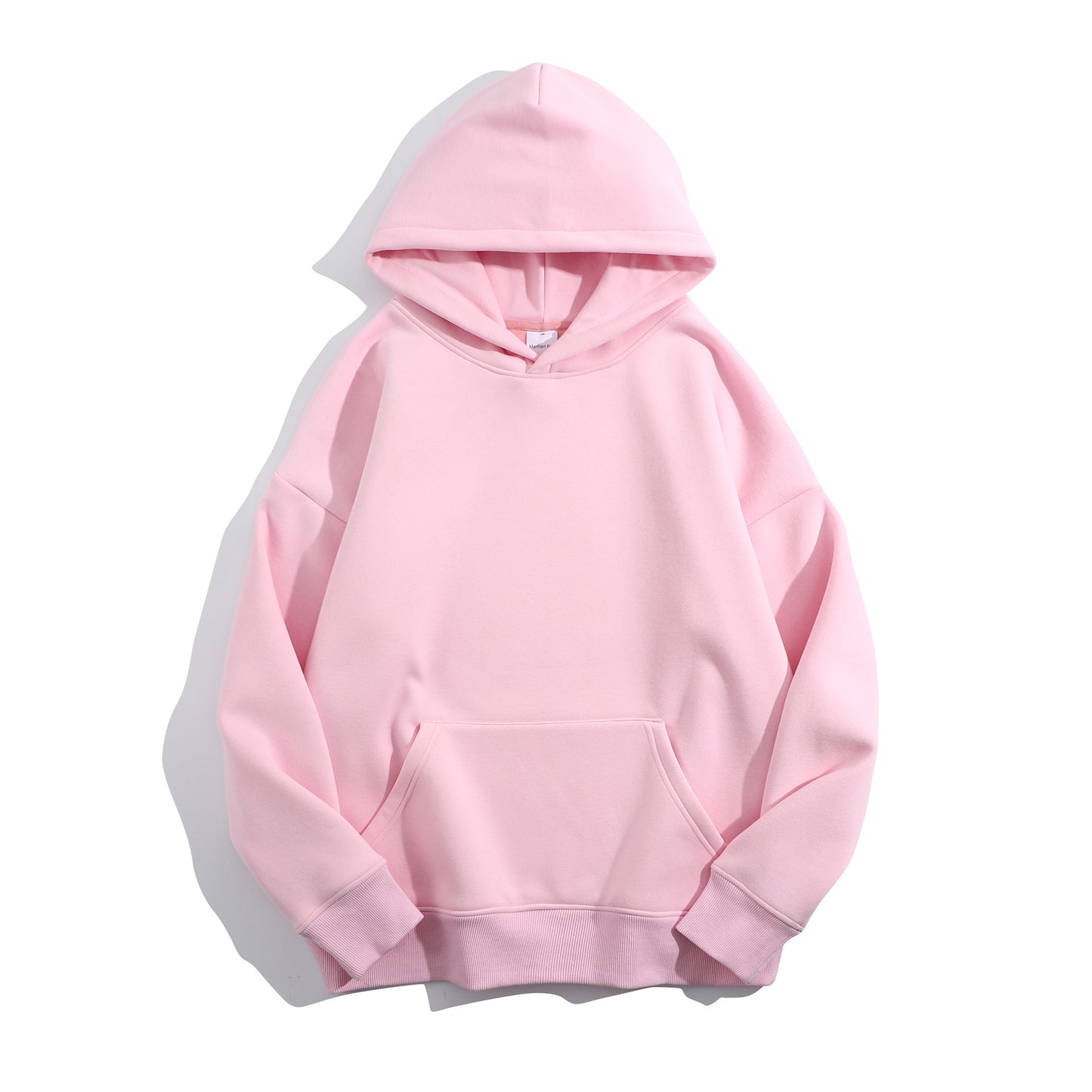 VALUABLETHING----Heavyweight Plush Fleece Hoodie – Unisex Drop-Shoulder Oversized Winter Pullover