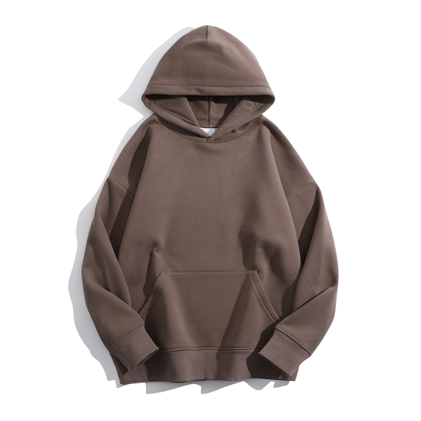 VALUABLETHING---- Heavyweight Plush Fleece Hoodie – Unisex Drop-Shoulder Oversized Winter Pullover