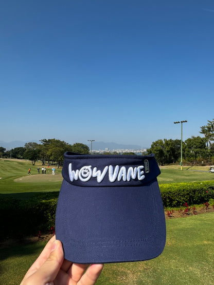 WOWVANE GOLF HAT——Original golf hat for men and women, navy blue topless hat, sports visor