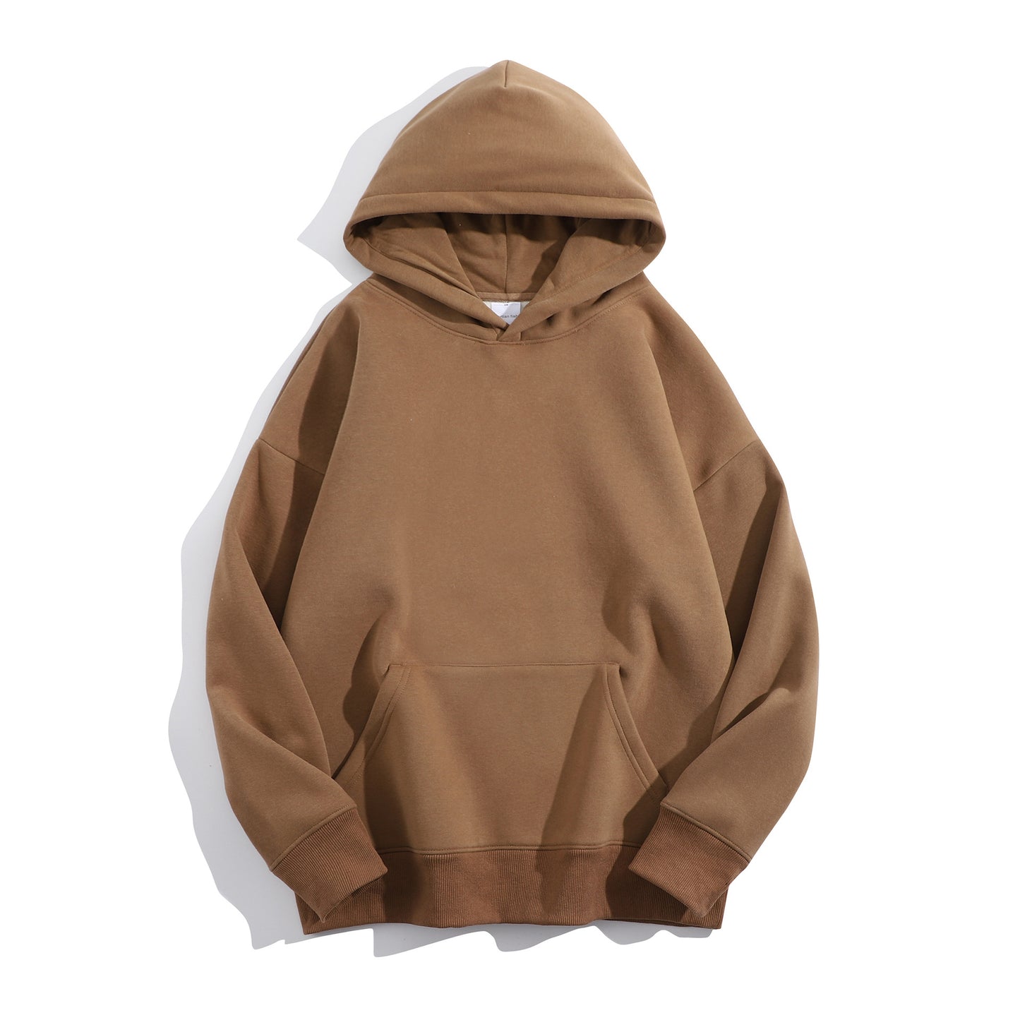VALUABLETHING---- Heavyweight Plush Fleece Hoodie – Unisex Drop-Shoulder Oversized Winter Pullover