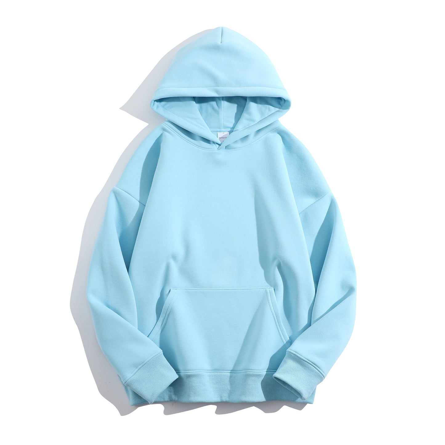VALUABLETHING----Heavyweight Plush Fleece Hoodie – Unisex Drop-Shoulder Oversized Winter Pullover