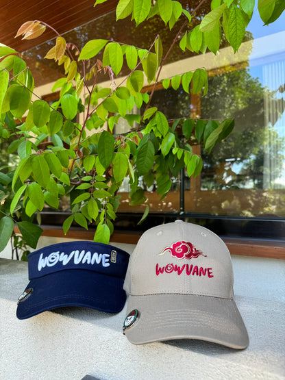 WOWVANE GOLF HAT——Original golf hat for men and women, navy blue topless hat, sports visor