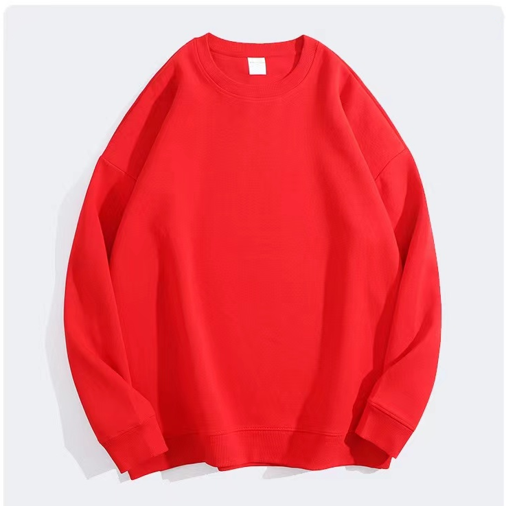 VALUABLETHING---Solid color crewneck sweater